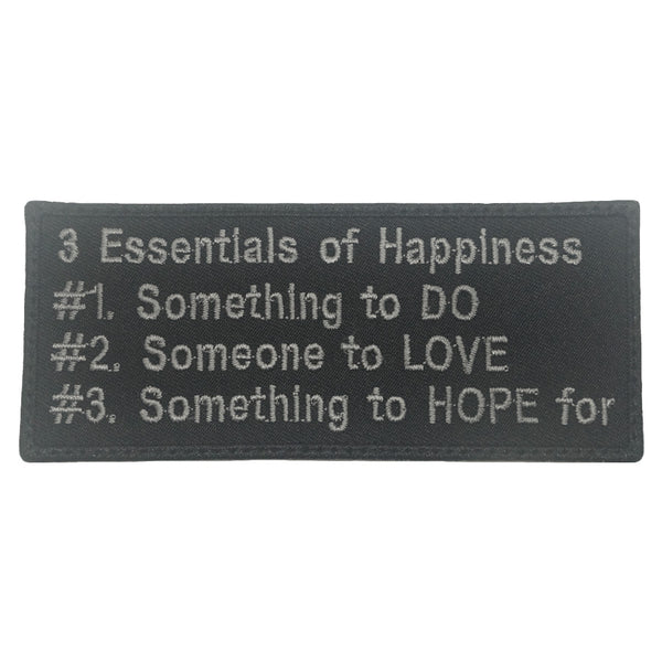 3 ESSENTIALS OF HAPPINESS PATCH