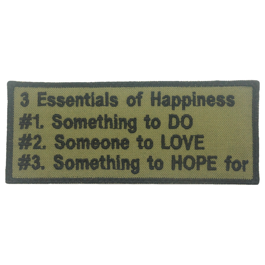 3 ESSENTIALS OF HAPPINESS PATCH