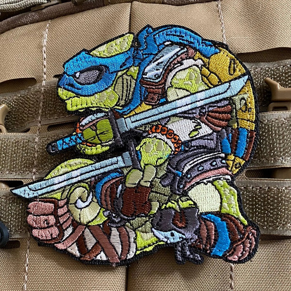 CHAMELEON #94 - EMBROIDERY PATCH - BLUE