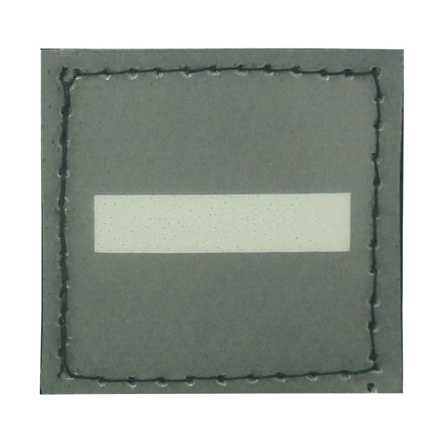 BLUE GLOW IN THE DARK RANK PATCH - 2ND LIEUTENANT