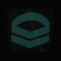 BLUE GLOW IN THE DARK RANK PATCH - CORPORAL