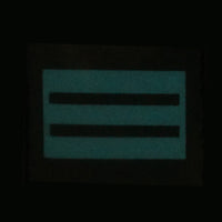 BLUE GLOW IN THE DARK RANK PATCH - CAPTAIN