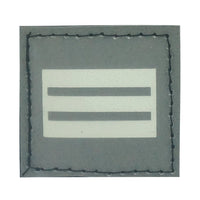 BLUE GLOW IN THE DARK RANK PATCH - CAPTAIN