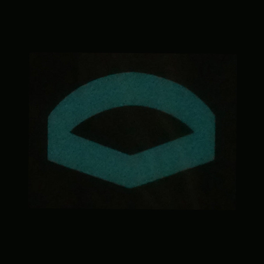 BLUE GLOW IN THE DARK RANK PATCH - LANCE CORPORAL