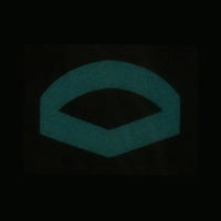 BLUE GLOW IN THE DARK RANK PATCH - LANCE CORPORAL