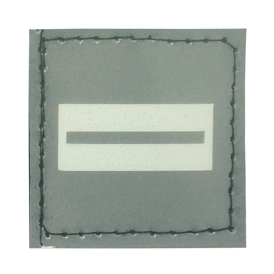 BLUE GLOW IN THE DARK RANK PATCH - LIEUTENANT