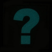 QUESTION MARK GITD PATCH - BLUE GLOW IN THE DARK