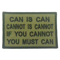 CAN IS CAN, CANNOT IS CANNOT PATCH
