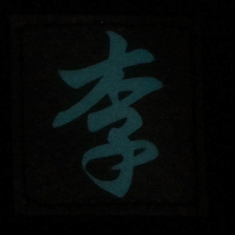CHINESE SURNAME GLOW IN THE DARK PATCH - LI 李