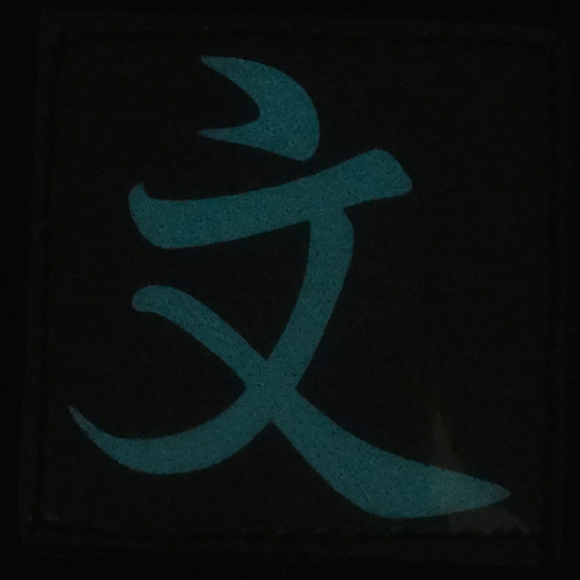 CHINESE SURNAME GLOW IN THE DARK PATCH - WEN 文