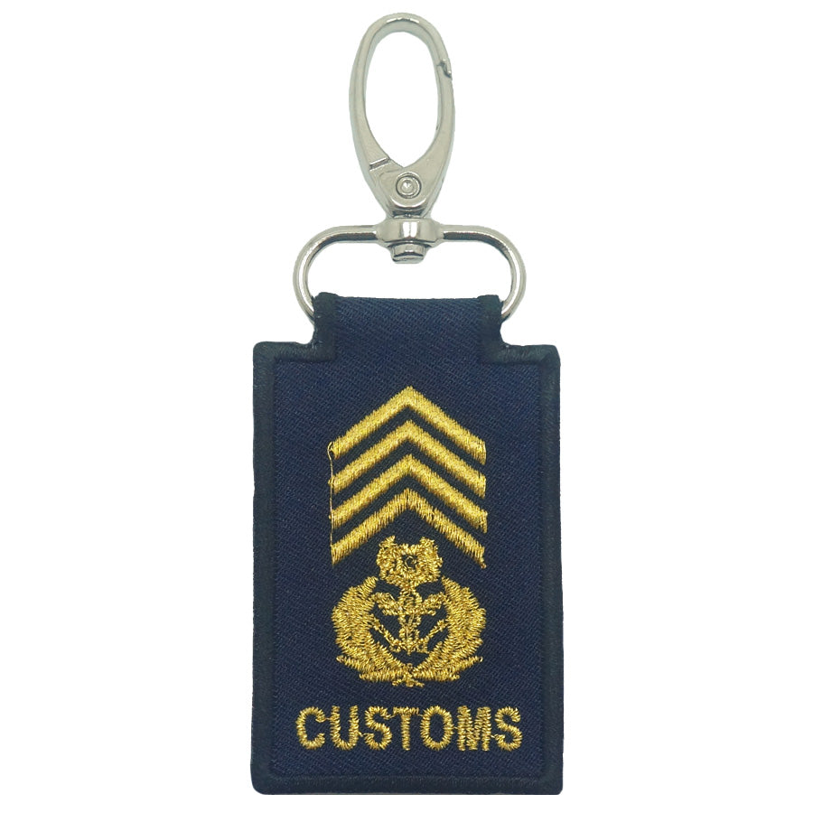 MINI CUSTOMS RANK KEYCHAIN