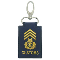 MINI CUSTOMS RANK KEYCHAIN