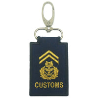 MINI CUSTOMS RANK KEYCHAIN