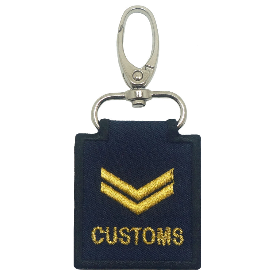 MINI CUSTOMS RANK KEYCHAIN