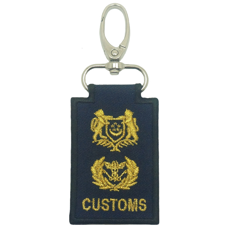 MINI CUSTOMS RANK KEYCHAIN