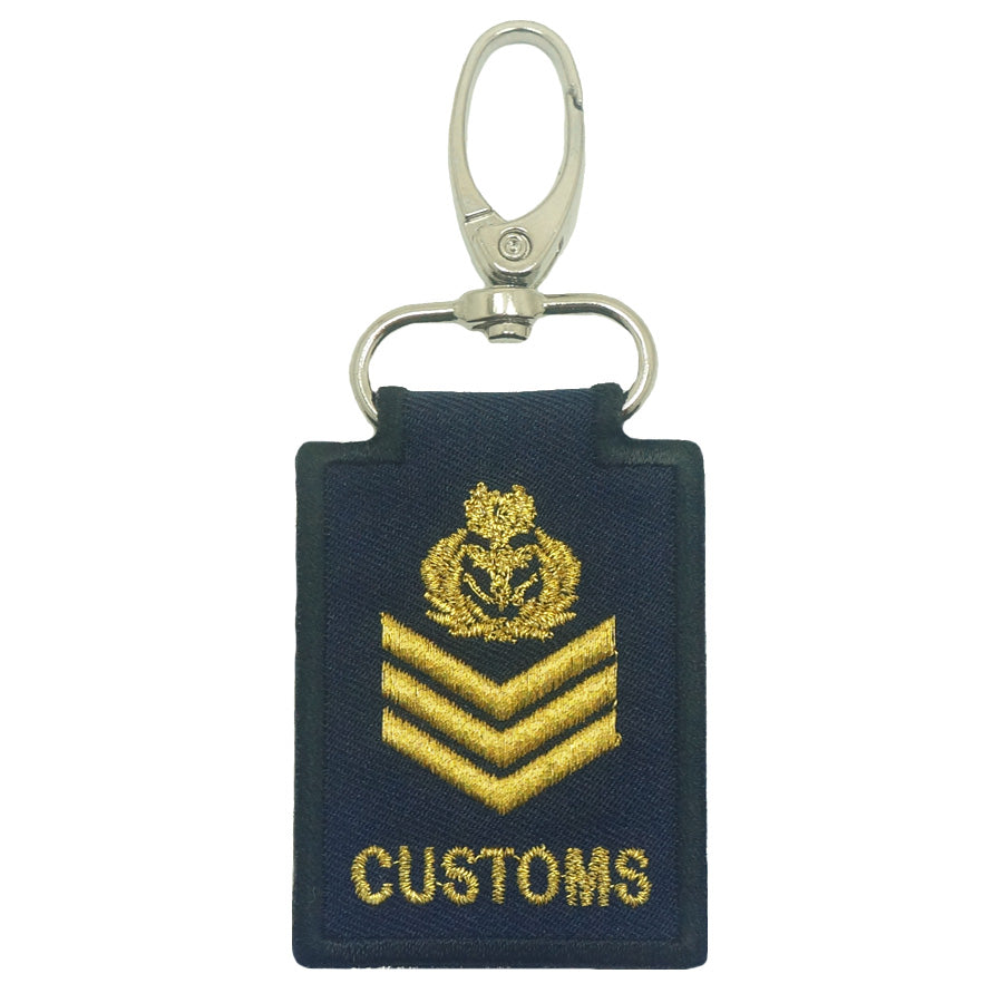 MINI CUSTOMS RANK KEYCHAIN