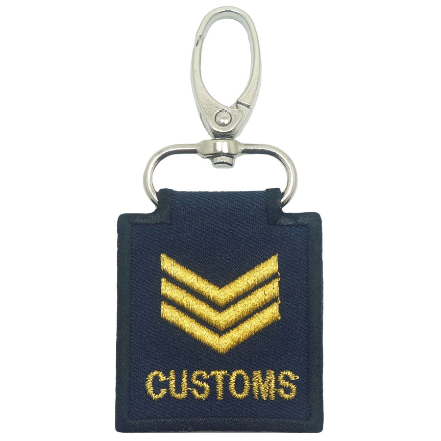 MINI CUSTOMS RANK KEYCHAIN