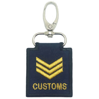 MINI CUSTOMS RANK KEYCHAIN