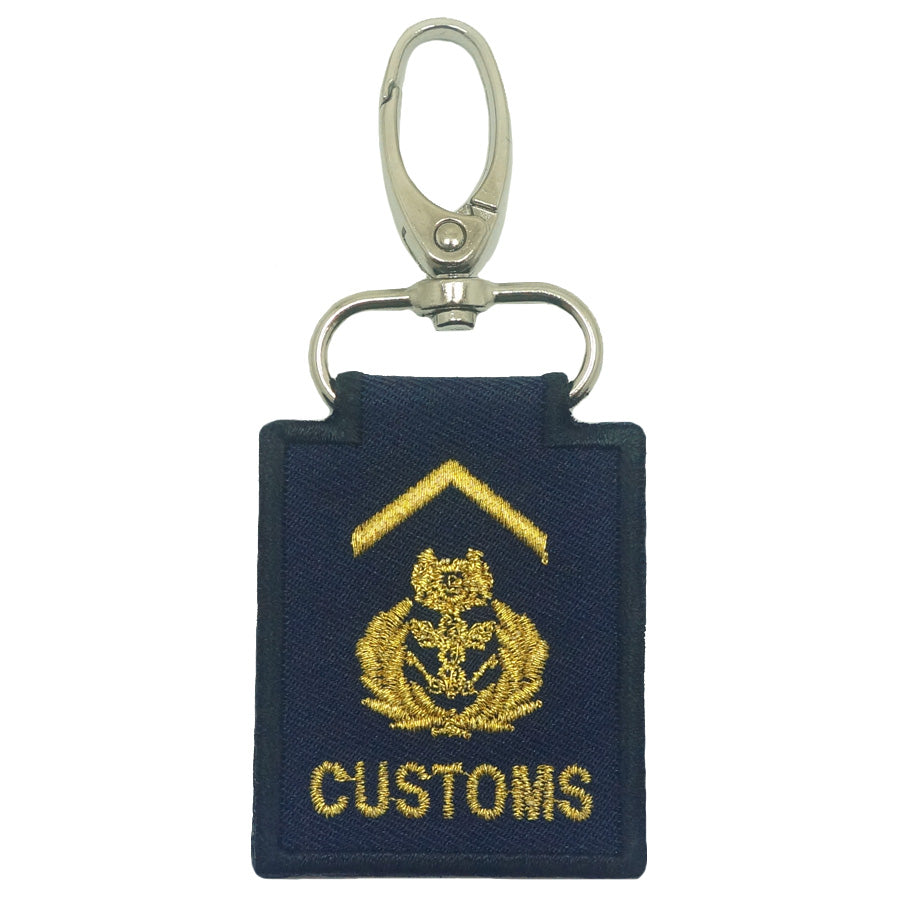 MINI CUSTOMS RANK KEYCHAIN