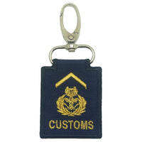 MINI CUSTOMS RANK KEYCHAIN