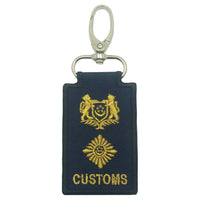 MINI CUSTOMS RANK KEYCHAIN