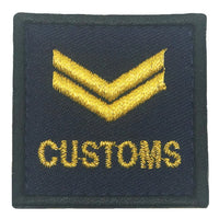 MINI CUSTOMS RANK PATCH