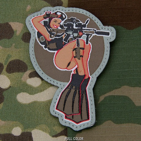 MSM DIVE GIRL - FULL COLOR - The Morale Patches