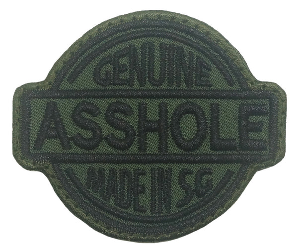 GENUINE ASSHOLE MADE IN SG PATCH