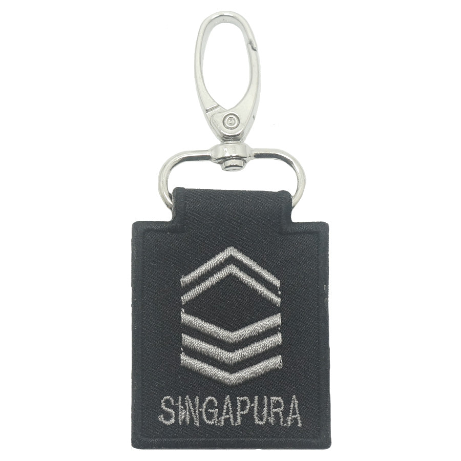 MINI SAF RANK KEYCHAIN - BLACK FOLIAGE