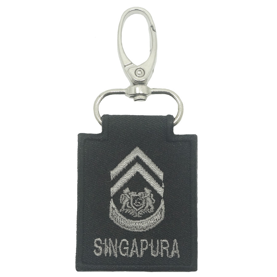 MINI SAF RANK KEYCHAIN - BLACK FOLIAGE