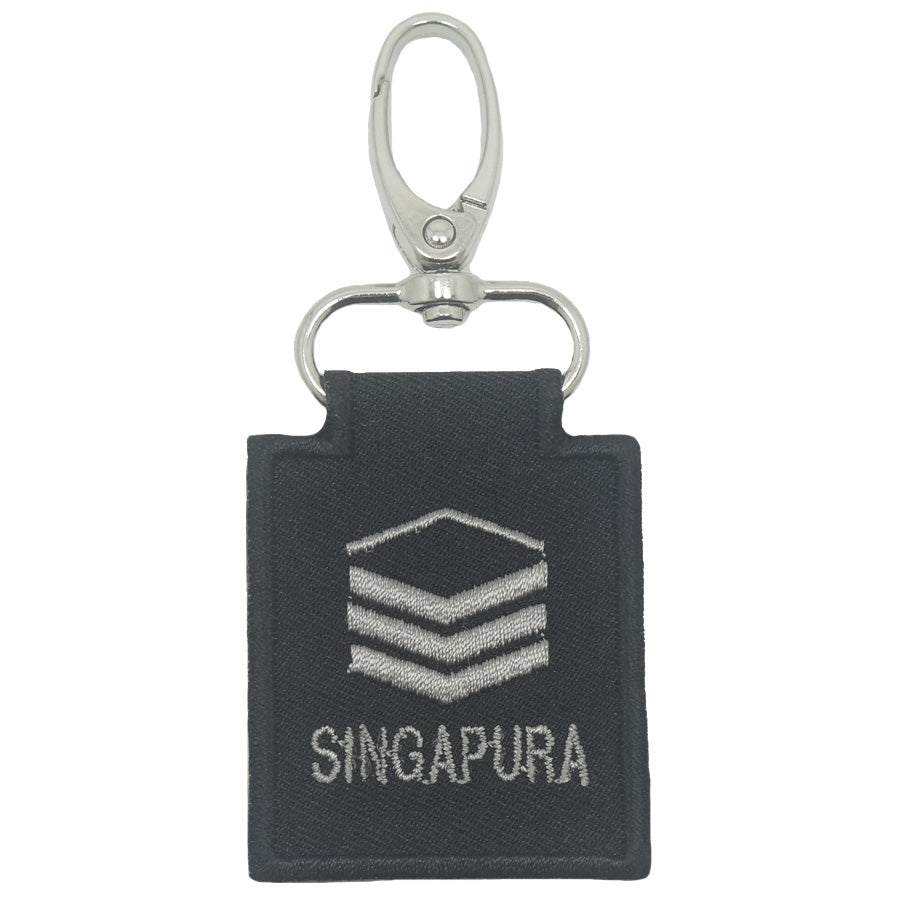 MINI SAF RANK KEYCHAIN - BLACK FOLIAGE