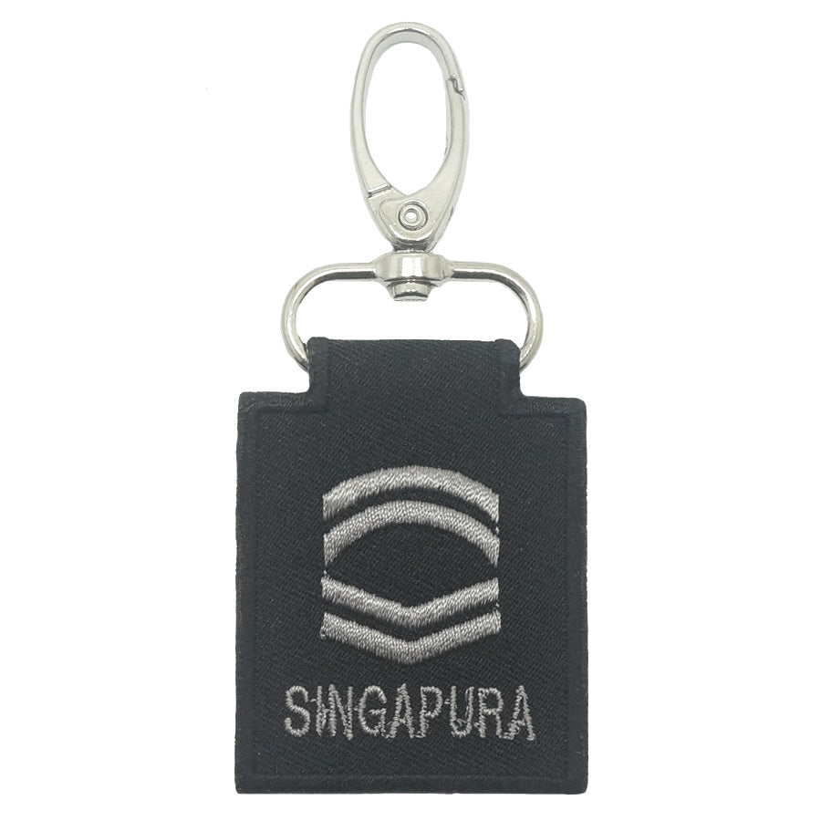 MINI SAF RANK KEYCHAIN - BLACK FOLIAGE