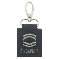 MINI SAF RANK KEYCHAIN - BLACK FOLIAGE