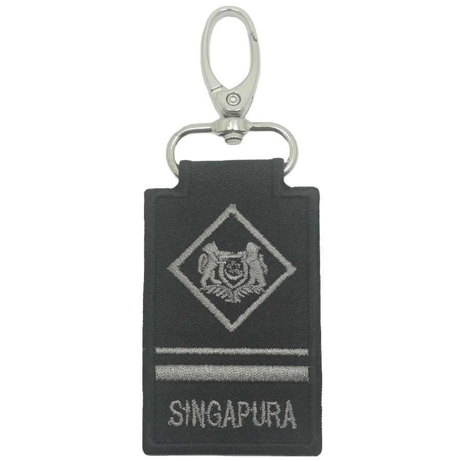 MINI SAF MILITARY EXPERTS RANK KEYCHAIN - BLACK FOLIAGE