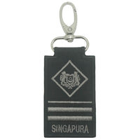 MINI SAF MILITARY EXPERTS RANK KEYCHAIN - BLACK FOLIAGE