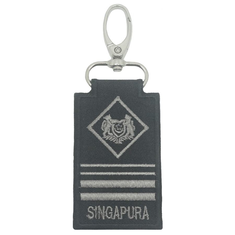 MINI SAF MILITARY EXPERTS RANK KEYCHAIN - BLACK FOLIAGE