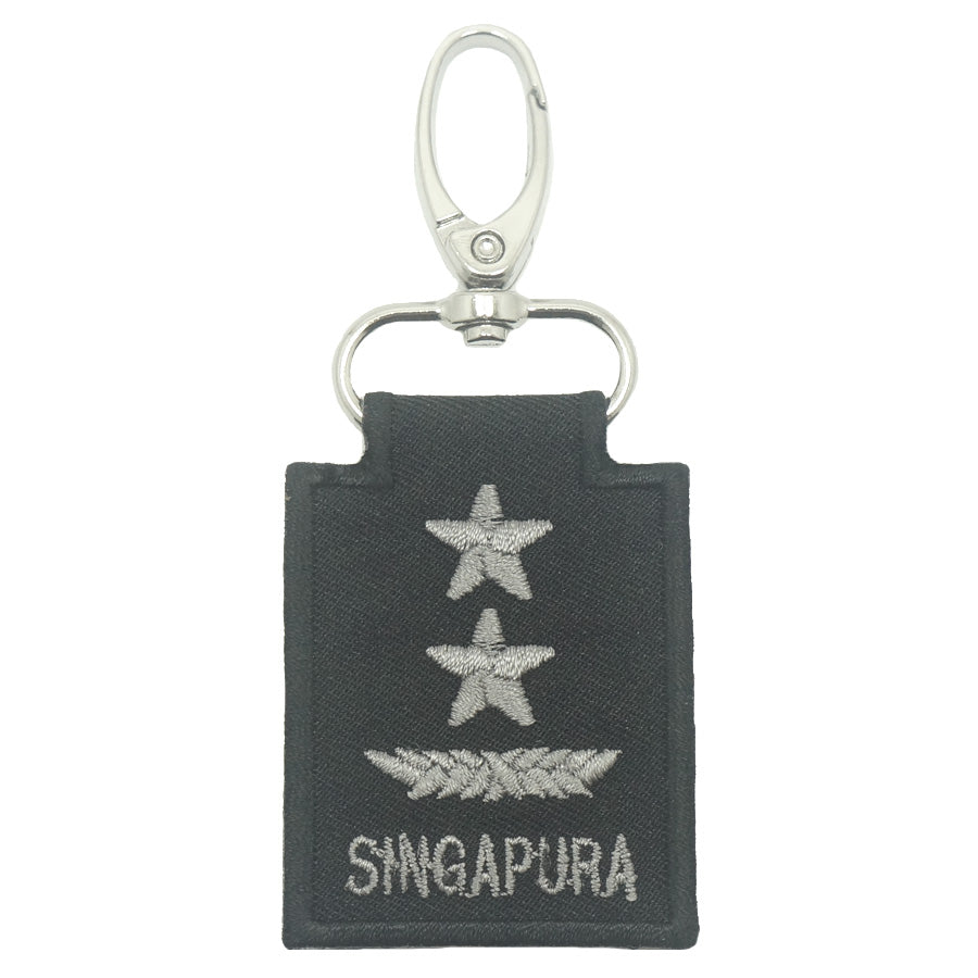 MINI SAF RANK KEYCHAIN - BLACK FOLIAGE