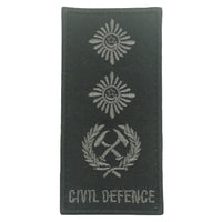 MINI SCDF RANK PATCH - BLACK FOLIAGE