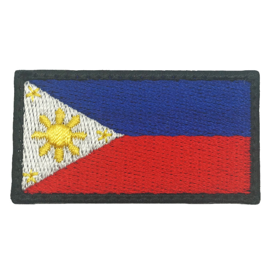 PHILIPPINES FLAG EMBROIDERY PATCH - MEDIUM