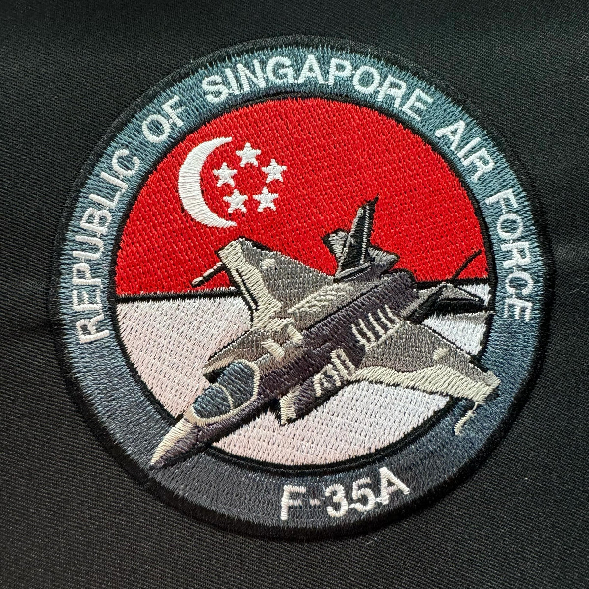 REPUBLIC OF SINGAPORE AIR FORCE F-35A PATCH - FULL COLOR