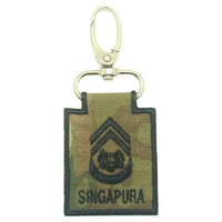 MINI SAF RANK KEYCHAIN - MULTICAM