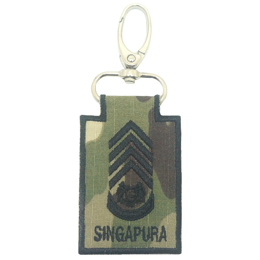 MINI SAF RANK KEYCHAIN - MULTICAM