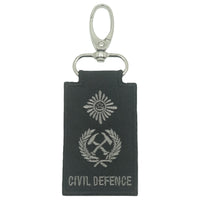 MINI SCDF RANK KEYCHAIN - BLACK FOLIAGE