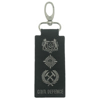 MINI SCDF RANK KEYCHAIN - BLACK FOLIAGE