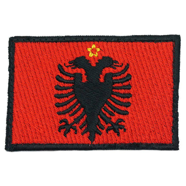 ALBANIA FLAG EMBROIDERY PATCH - LARGE - The Morale Patches