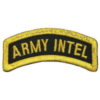 ARMY INTEL TAB - BLACK GOLD - The Morale Patches