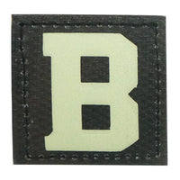 BIG LETTER B GITD PATCH - GLOW IN THE DARK - The Morale Patches