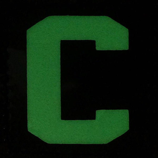 BIG LETTER C GITD PATCH - GLOW IN THE DARK - The Morale Patches