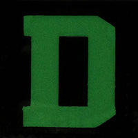 BIG LETTER D GITD PATCH - GLOW IN THE DARK - The Morale Patches