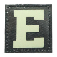 BIG LETTER E GITD PATCH - GLOW IN THE DARK - The Morale Patches